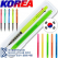 코리아 5링 니들 3색 볼펜 + 스타 사각 형광펜 세트