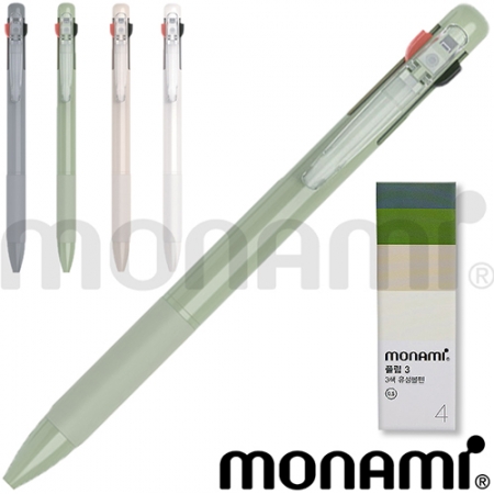 모나미 플립3색 4P세트 (0.5) #2