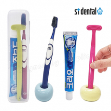 ST덴탈 혀클리너 클리오 퍼펙션 크리오치약 미세모 여행용세트