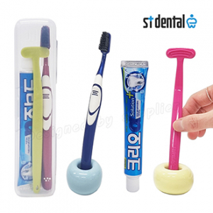 ST덴탈 혀클리너 클리오 퍼펙션 크리오치약 미세모 여행용세트