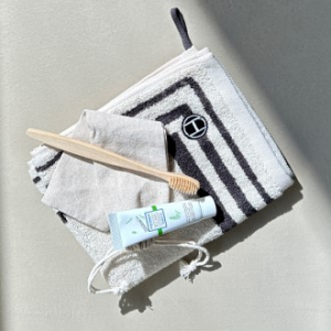 송월 스퀘어 주방타올 (수건) + 모두애 칫솔 치약 세트