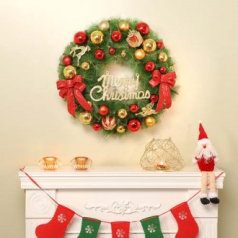 매직 럭키 원형 리스 크리스마스 장식품 성탄절 트리 60cm