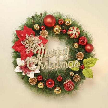 블라썸 매직 원형 리스 크리스마스 장식 연말 트리 50cm #4