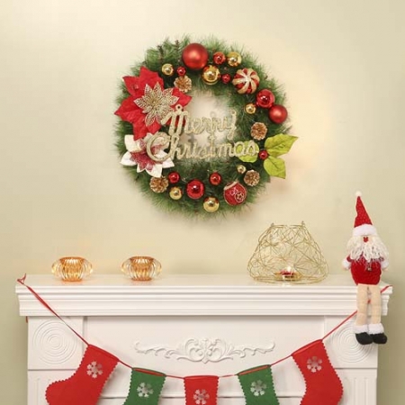 블라썸 매직 원형 리스 크리스마스 장식 연말 트리 50cm #2