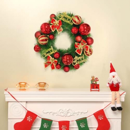 페스티발 원형 리스 크리스마스 트리 벽장식 40cm #2