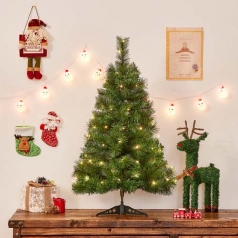 뉴리얼 솔잎 혼합 트리 크리스마스 미니 트리 90cm