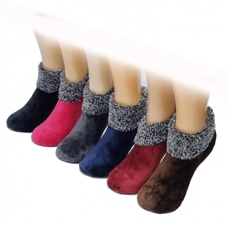 럭셔리 벨벳 덧버선 남녀 공용 방한 덧신 보온 덧신 인기 상품 #4