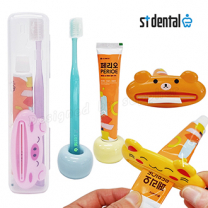 치약 짜개 st엠보싱 페리오 칫솔 치약 여행용세트