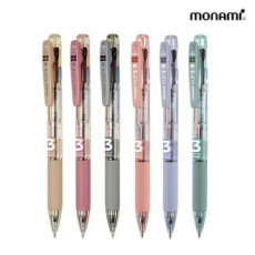 모나미 플립3 볼펜 0.5mm (3색심) // 부드러운 필기