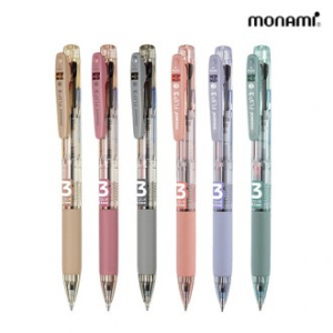 모나미 플립3 볼펜 0.5mm (3색심) // 부드러운 필기