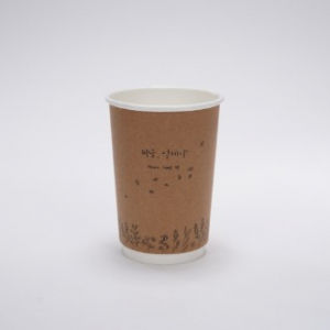 캘리그라피 크라프트 이중컵 [마음설레다] 13온스