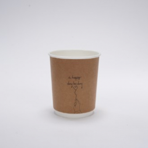캘리그라피 크라프트 이중컵 [ 데이바이데이 ] 10온스