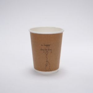 캘리그라피 크라프트 이중컵 [데이바이데이] 12온스