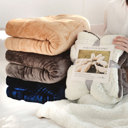 두꺼운 무릎담요 양털담요 150X200 대형 극세사 밍크 양모 블랭킷 #4