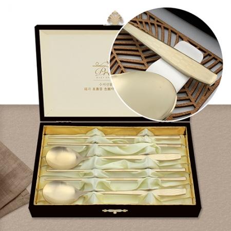 1225-B. 샤틴 더블체크티타늄수저 2벌 #2