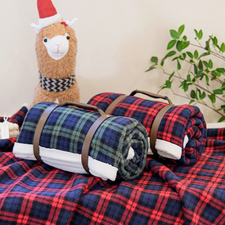 메리크리스마스 무릎담요 겨울 체크 두꺼운 무릎담요 #3