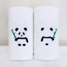 [송월타올] 판다 바오프렌즈 160g 코마 40수 세면타올 기념수건 답례품 1매