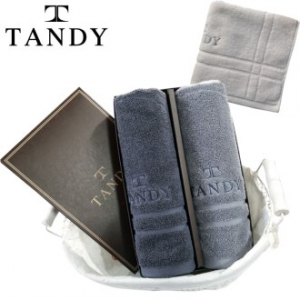 탠디 빅체크 타올 2매 세트, 40x80cm
