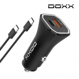 DOXX DX-PD43W2P 차량용 충전기 PD 43W 2포트 1m 케이블 포함