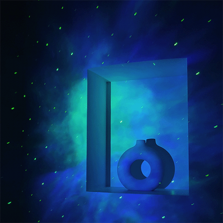 집자랑 오로라 우주 달무드등 15cm #5