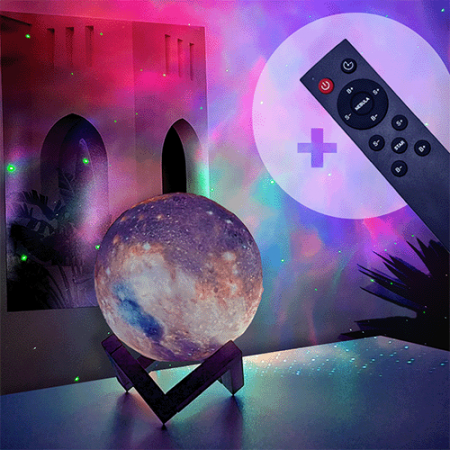 집자랑 오로라 우주 달무드등 15cm #2