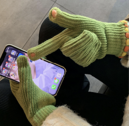 니트 손가락 트임 터치 겨울 장갑 #2