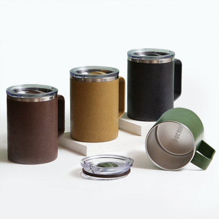 아리에나 프롬네이쳐 친환경 커피가루 핸들 스텐 텀블러컵 400ml #3