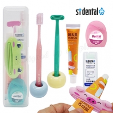 치약짜개 M케이스 엠보싱 칫솔치약 치간 여행용세트