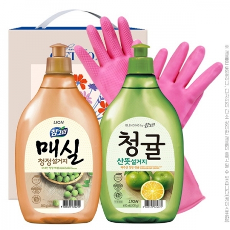 CJ 참그린 주방세제 3종 (매실,청귤용기,고무장) #2