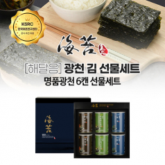 해달음 명품 광천김 6캔