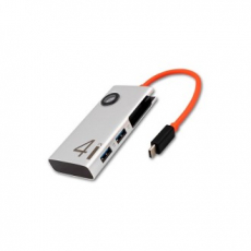 위즈플랫 4IN1 USB허브 알루미늄 일체형 USB-C WP400C