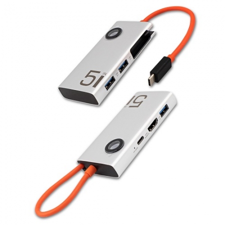멀티 USB허브 USB-C 알루미늄 HDMI PD3.0 WP510C #2