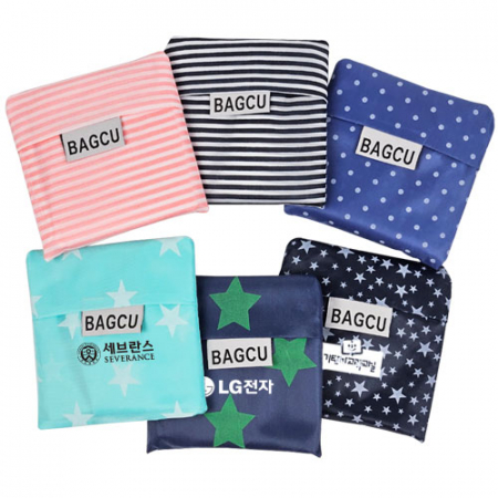 접이식 포켓 장바구니 대형 37x54x10cm #2