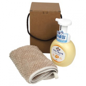 아이 깨끗해+핸드 고리타올+크라프트 끈케이스