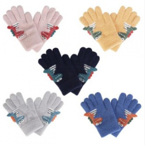 다이노스 기모 니트 아동장갑 핑거홀 기모안감 스마트 터치장갑 방한방갑 털장갑