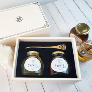 소백산 호랑이 천연벌꿀 답례품 350g * 2구 선물세트