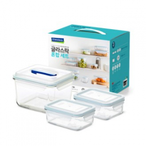 [글라스락] 클래식 핸디 혼합 3조 밀폐용기