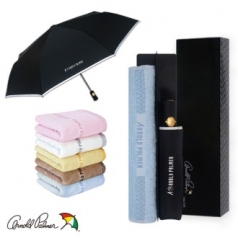 아놀드파마 3단 전자동 반사띠 바이어스 우산+버블150 타올세트