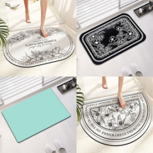 빨아쓰는 규조토 북유럽 주방 욕실 발매트 L