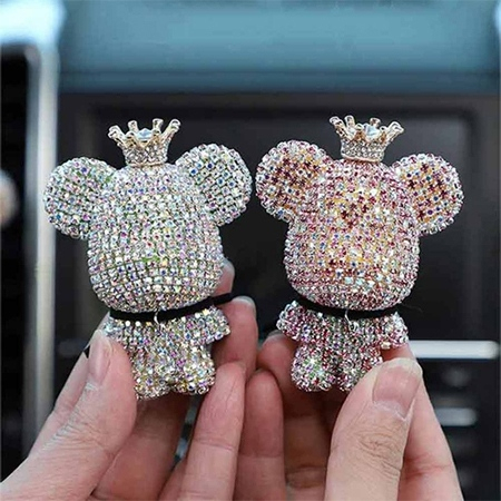 차량용 곰돌이 방향제, 큐빅베어 곰돌이 디퓨저 2set #3