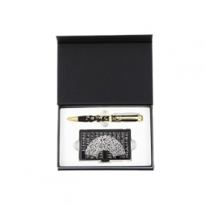 훈민정음 볼펜 + 훈민 한글 부채 금속 명함케이스