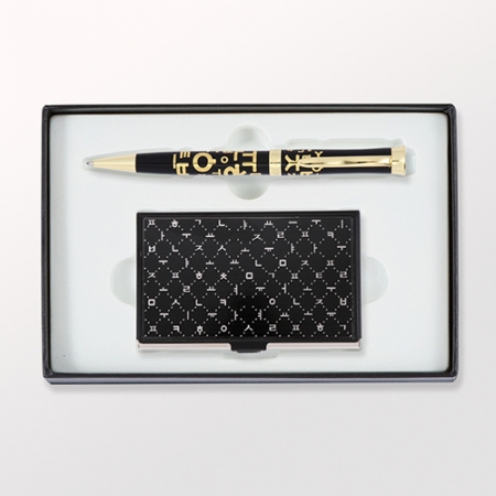 [새라온] 한글세상 금속 명함케이스+한글볼펜 #2