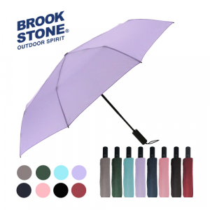 Brookstone 3단 칼라 베이직 완전자동우산
