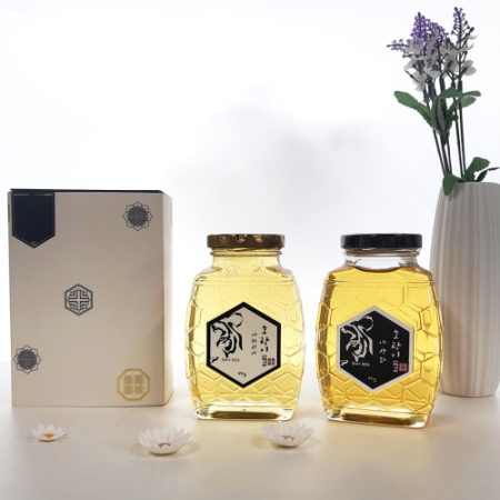 호랑이 천연꿀 답례용 450g 전통선물 1구 (아카시아꿀/야생화꿀/밤꿀 선택가능) #4