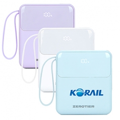 제로티어 4in1 일체형 보조배터리 10000mAh