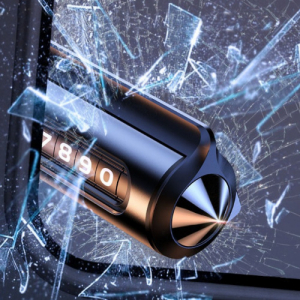 차량용 비상 탈출망치 2in1 주차번호판 주차알림판