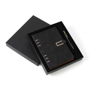 클래식 레더 다이어리 볼펜 세트 사무실 다이어리 블랙