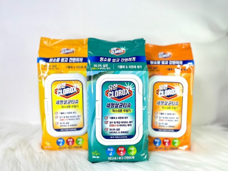 유한크로락스 세정 살균티슈 플랫팩 60매 #2