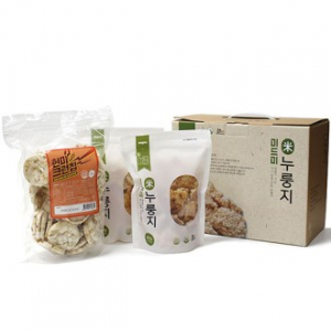미드미 선물세트 누룽지 280g 2개 + 현미 크런칩 1개