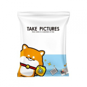 CE589 에코라이프 큐티 시바견 진공 압축백 의류 이불 진공 수납백 (40*50)